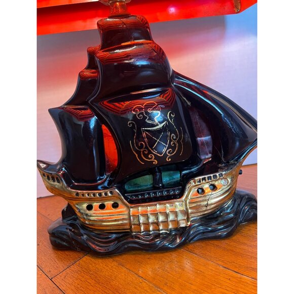 Vintage Asian Style Ship Mid Century Modern Table Lamp - Picture 3 of 7